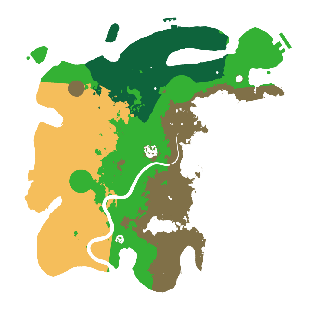Biome Rust Map: Procedural Map, Size: 3500, Seed: 1884690038