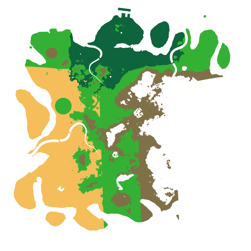 Biome Rust Map: Procedural Map, Size: 4000, Seed: 265649668