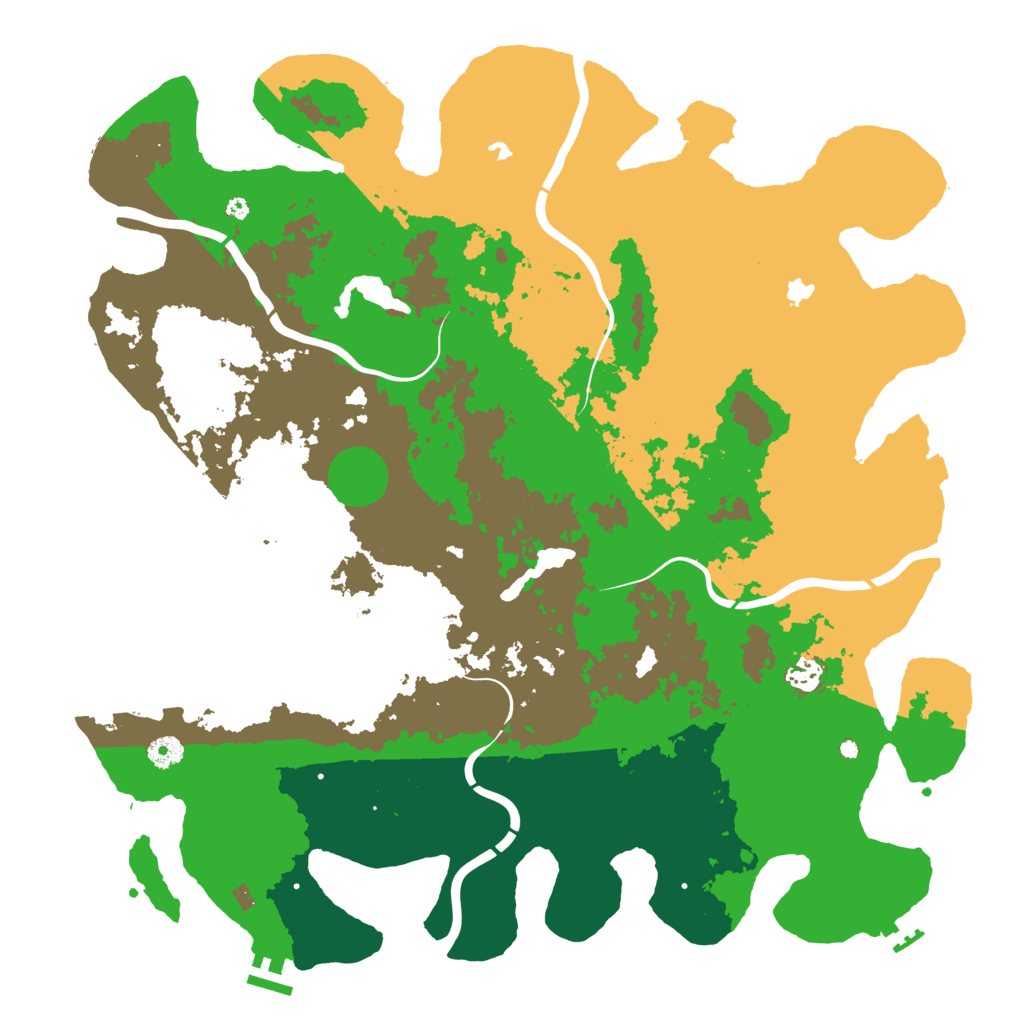 Biome Rust Map: Procedural Map, Size: 4500, Seed: 1487159490