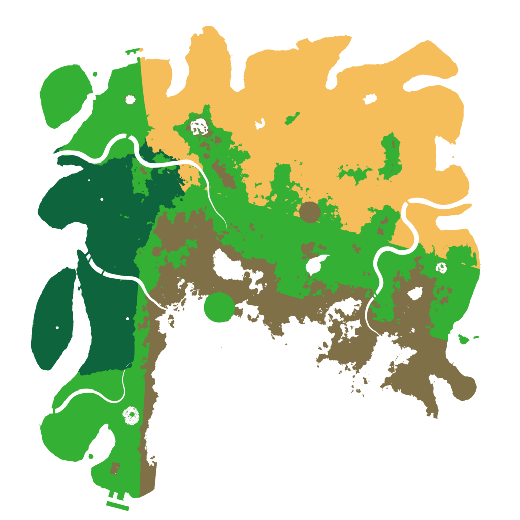 Biome Rust Map: Procedural Map, Size: 4500, Seed: 1245127720