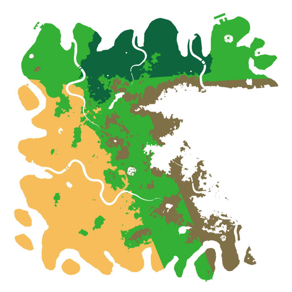Biome Rust Map: Procedural Map, Size: 5000, Seed: 1602190578