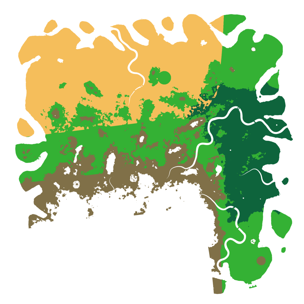 Biome Rust Map: Procedural Map, Size: 6000, Seed: 6258103
