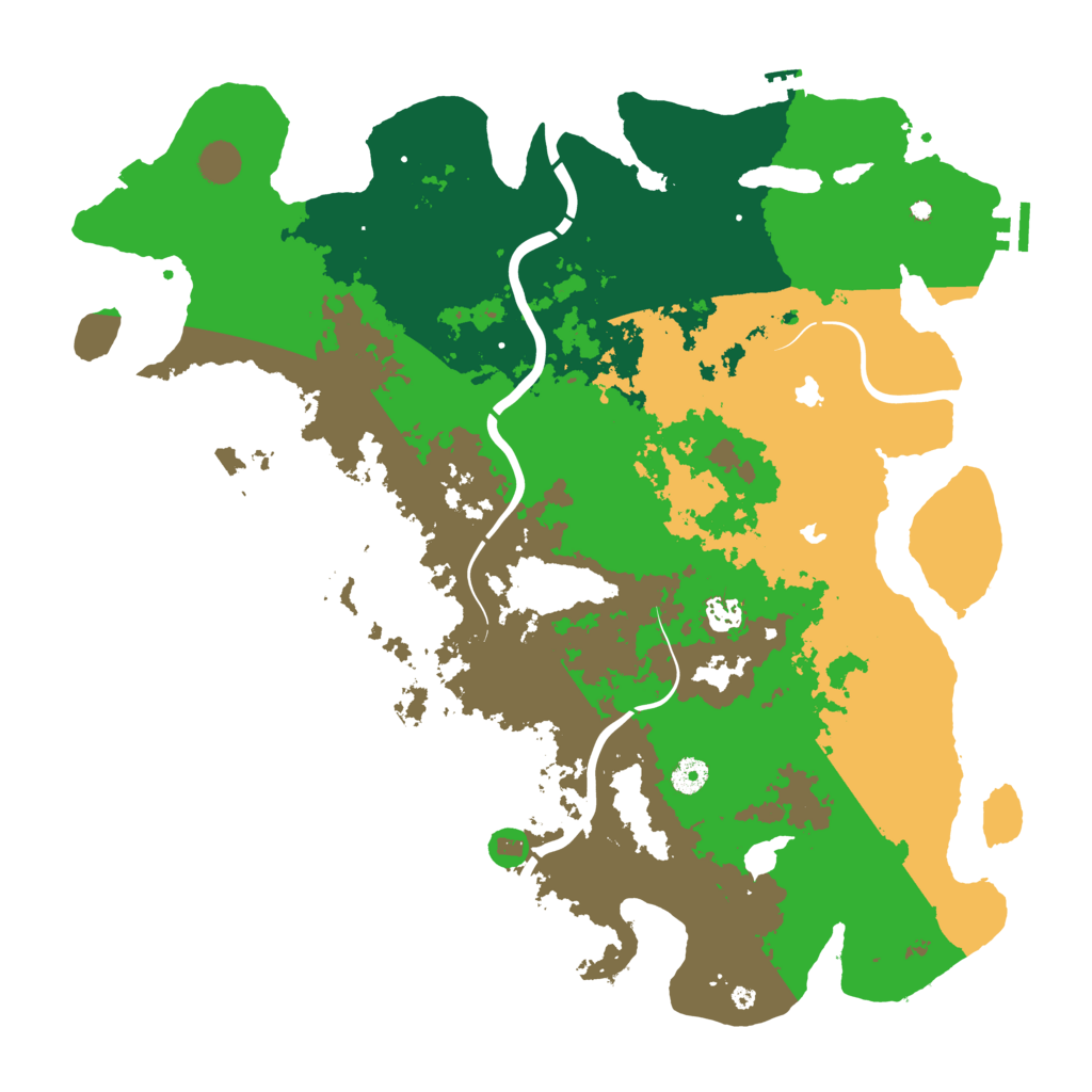 Biome Rust Map: Procedural Map, Size: 4500, Seed: 183258278