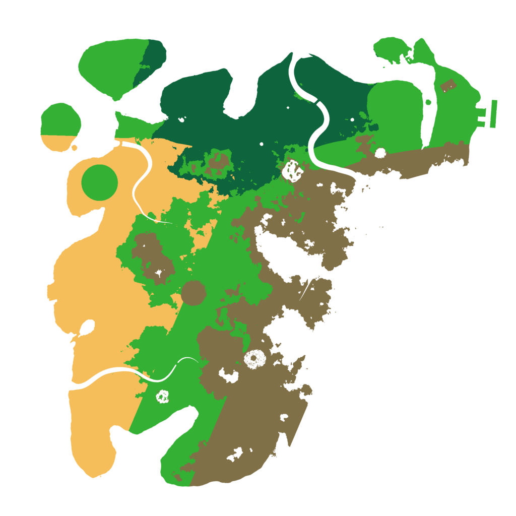 Biome Rust Map: Procedural Map, Size: 3750, Seed: 579785805