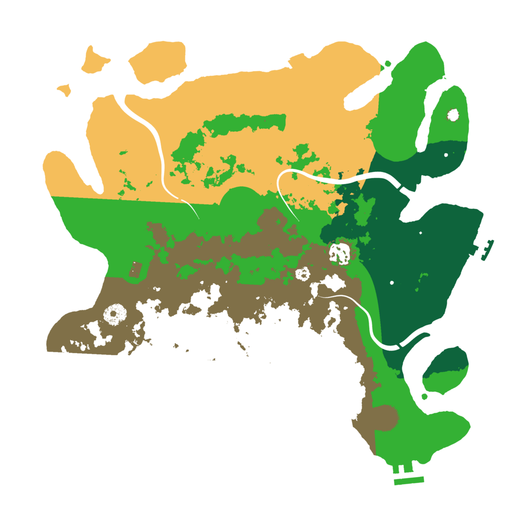 Biome Rust Map: Procedural Map, Size: 3500, Seed: 21580280