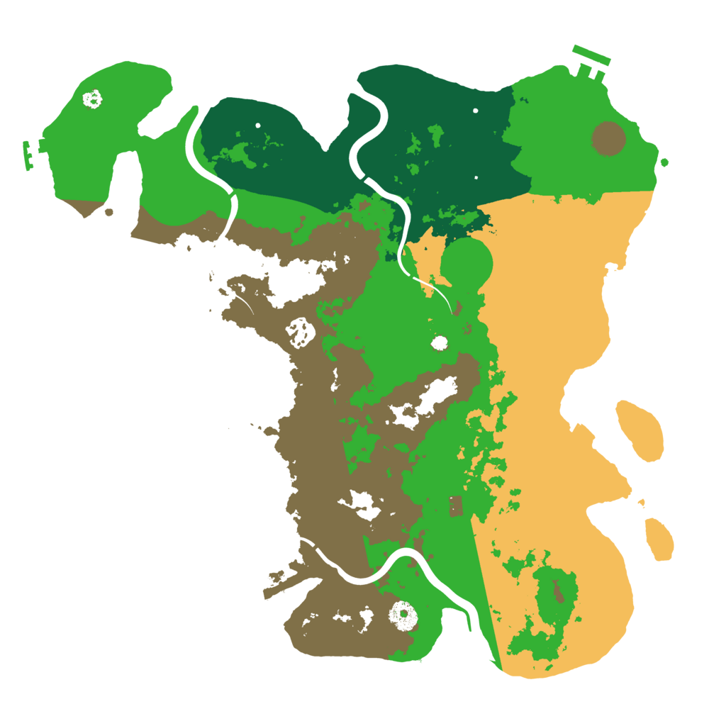 Biome Rust Map: Procedural Map, Size: 3750, Seed: 667224093