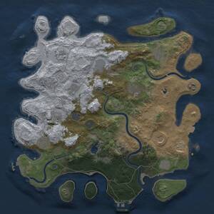 Thumbnail Rust Map: Procedural Map, Size: 4000, Seed: 140097838, 19 Monuments