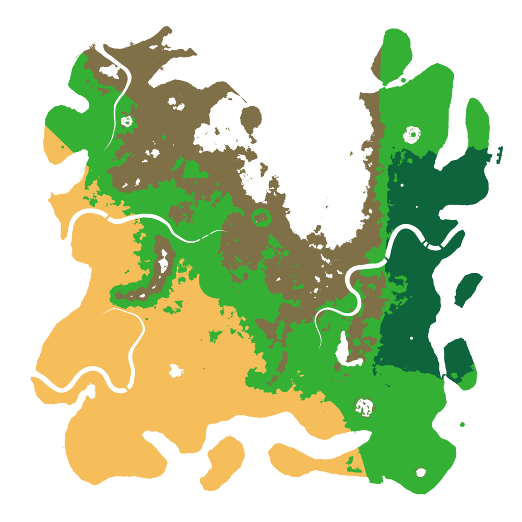 Biome Rust Map: Procedural Map, Size: 4460, Seed: 481984