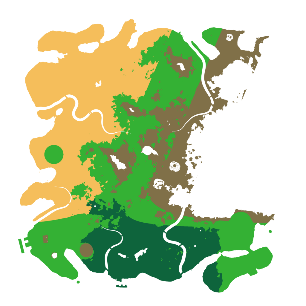 Biome Rust Map: Procedural Map, Size: 4250, Seed: 2001