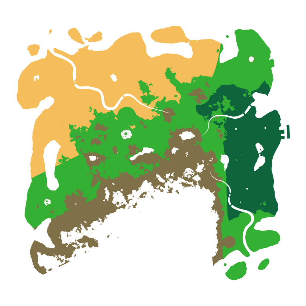 Biome Rust Map: Procedural Map, Size: 4500, Seed: 937701272