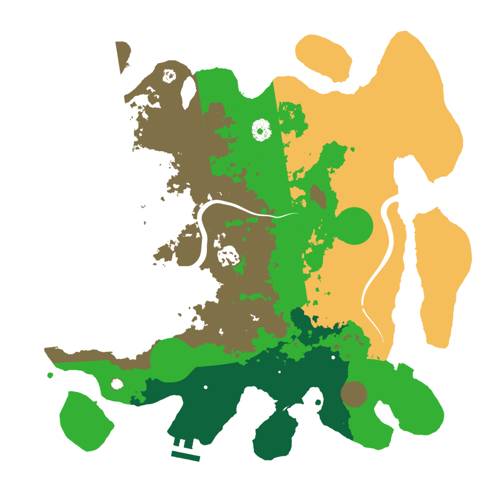 Biome Rust Map: Procedural Map, Size: 3500, Seed: 13867988