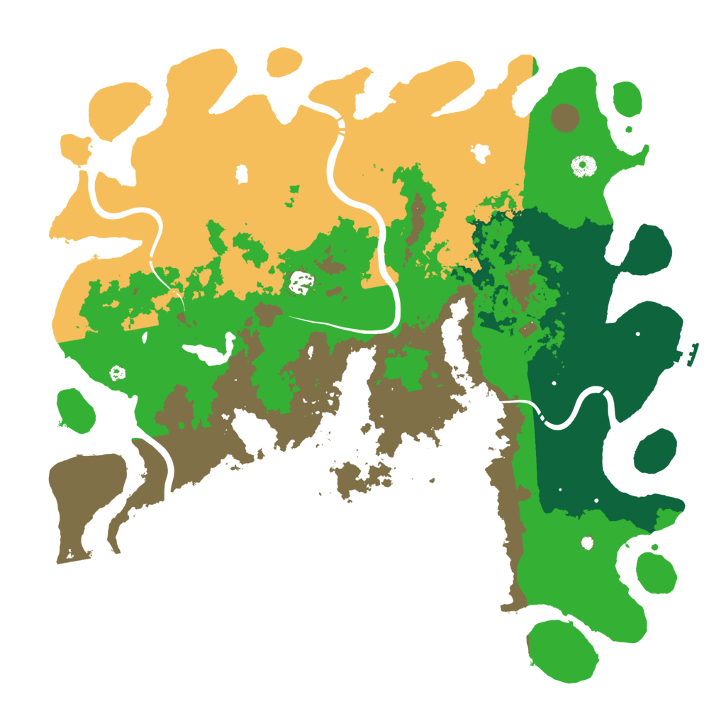 Biome Rust Map: Procedural Map, Size: 4500, Seed: 114209