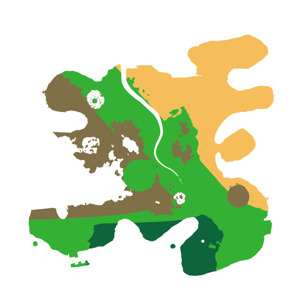 Biome Rust Map: Procedural Map, Size: 2500, Seed: 165962353