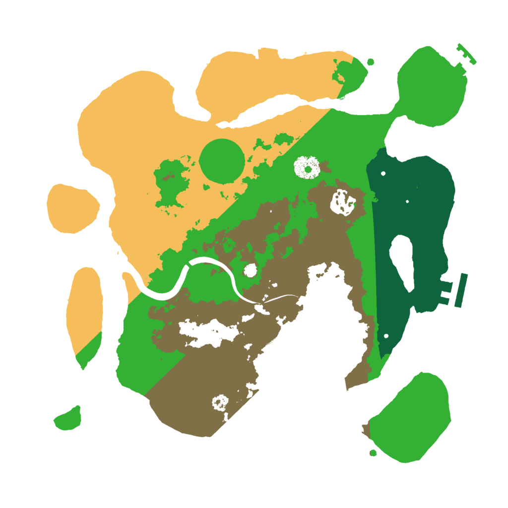 Biome Rust Map: Procedural Map, Size: 3000, Seed: 133183845