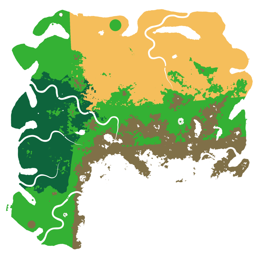 Biome Rust Map: Procedural Map, Size: 6000, Seed: 705315515