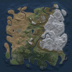 Thumbnail Rust Map: Procedural Map, Size: 4250, Seed: 1905085736, 19 Monuments