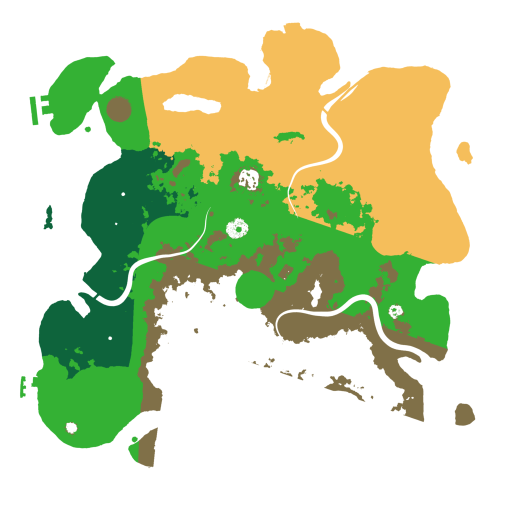 Biome Rust Map: Procedural Map, Size: 3650, Seed: 281169553