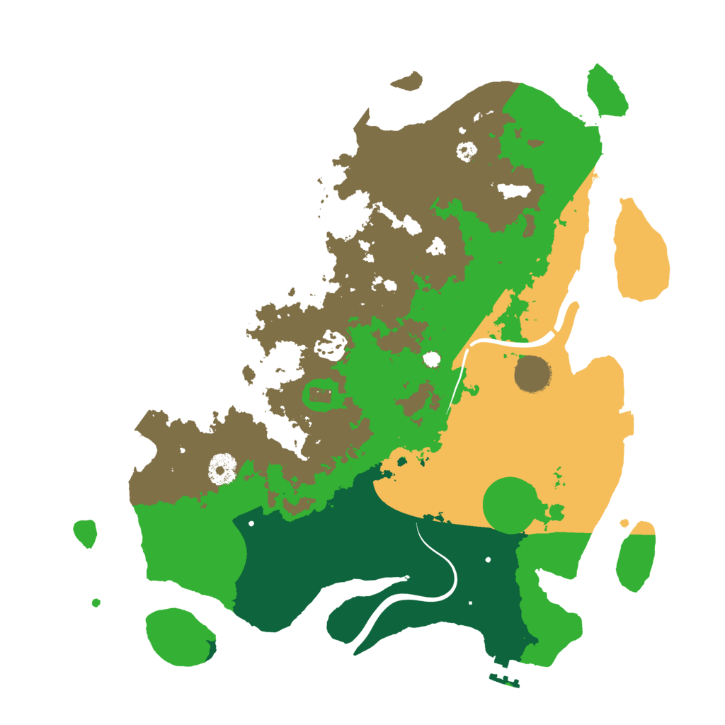 Biome Rust Map: Procedural Map, Size: 3500, Seed: 1330485467