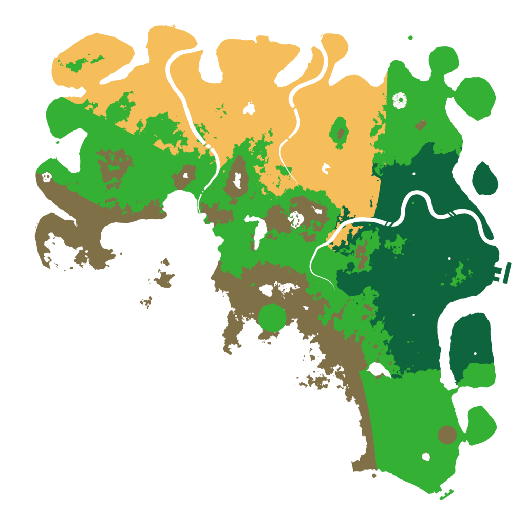 Biome Rust Map: Procedural Map, Size: 5000, Seed: 691753759