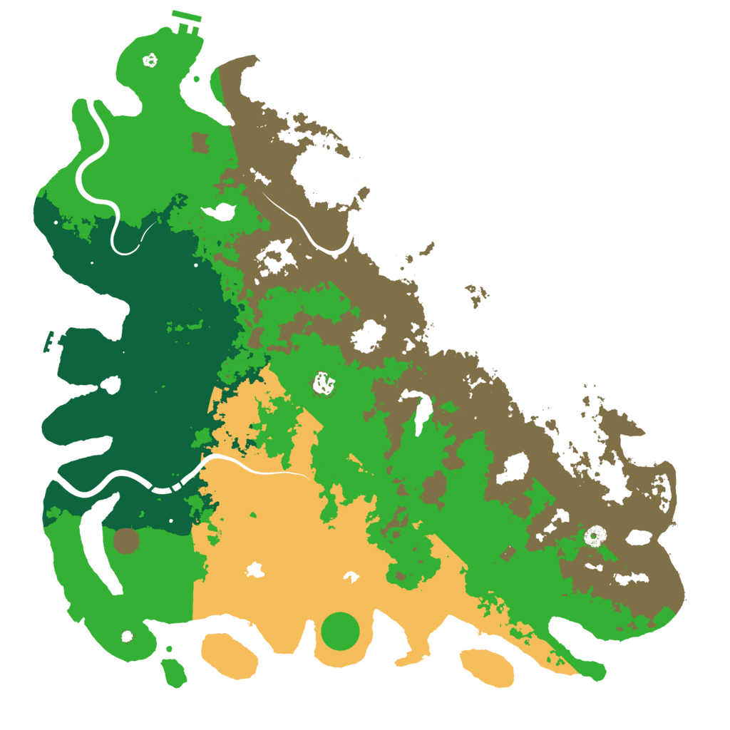 Biome Rust Map: Procedural Map, Size: 5000, Seed: 1271026743