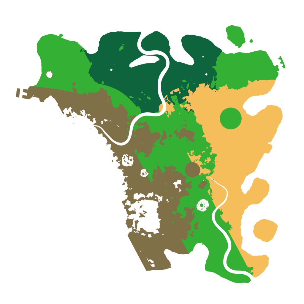 Biome Rust Map: Procedural Map, Size: 3700, Seed: 923793624