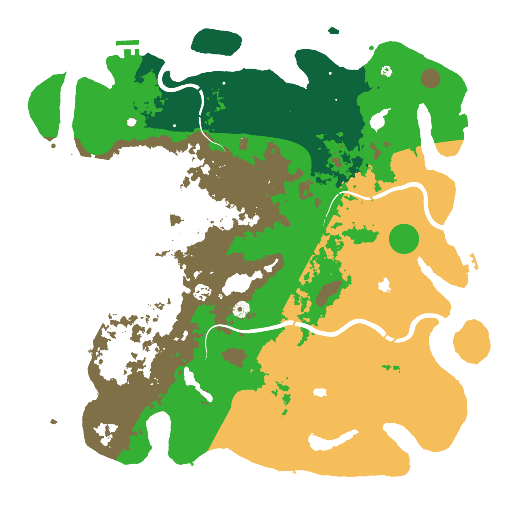 Biome Rust Map: Procedural Map, Size: 4500, Seed: 296