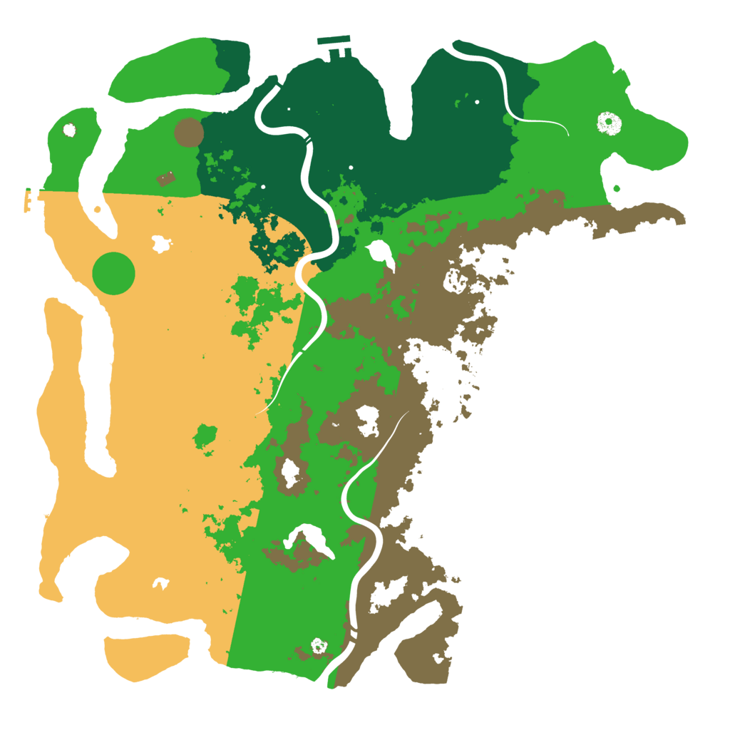 Biome Rust Map: Procedural Map, Size: 4500, Seed: 503794486