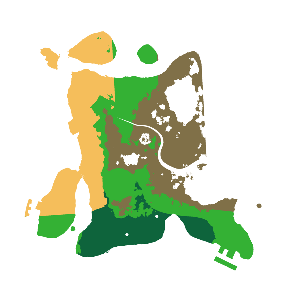Biome Rust Map: Procedural Map, Size: 2500, Seed: 1754647144