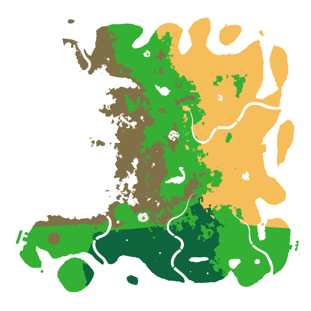 Biome Rust Map: Procedural Map, Size: 4500, Seed: 539058346