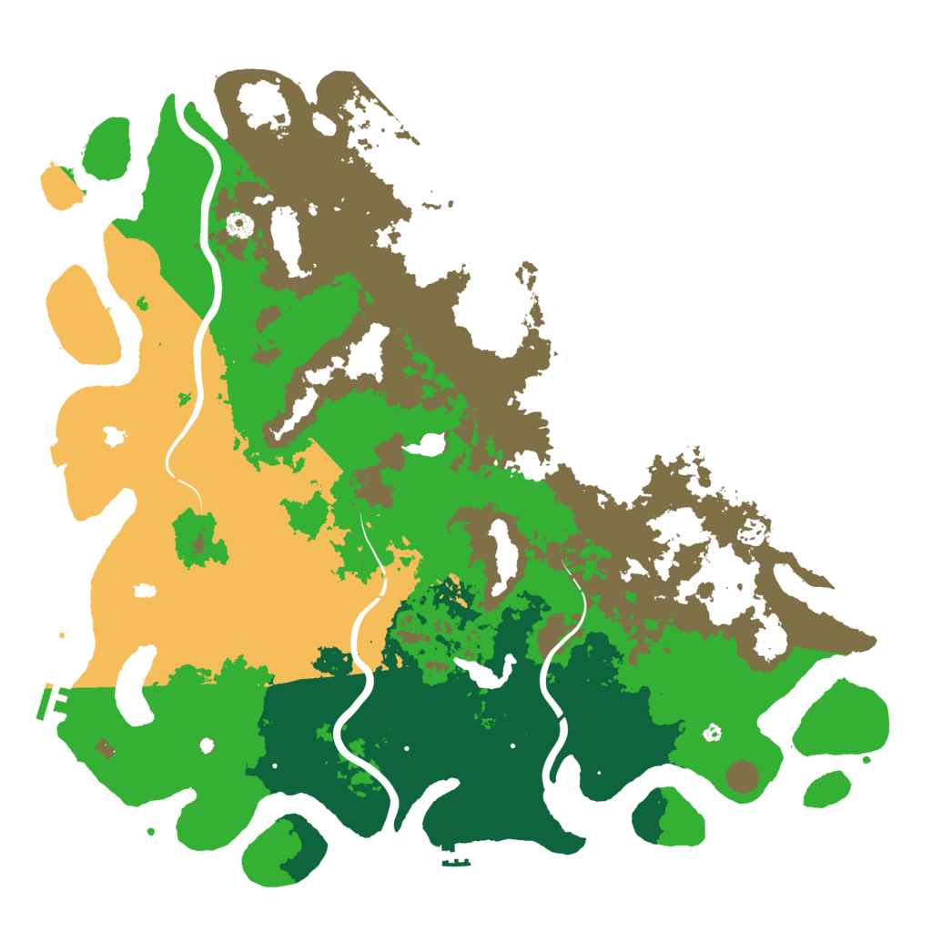 Biome Rust Map: Procedural Map, Size: 5000, Seed: 344740