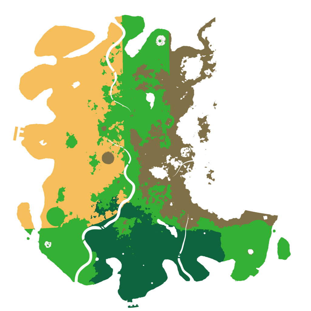 Biome Rust Map: Procedural Map, Size: 4500, Seed: 1206974