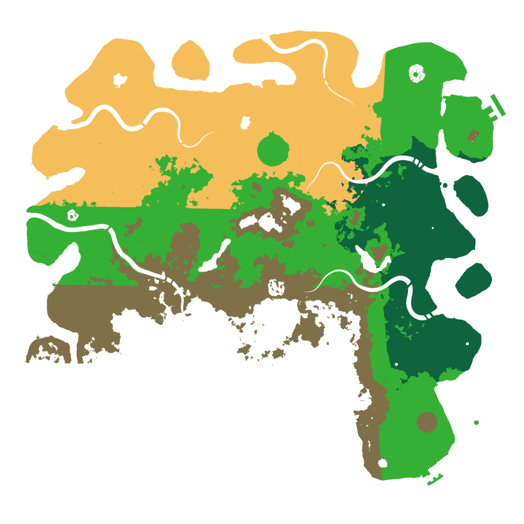 Biome Rust Map: Procedural Map, Size: 4500, Seed: 552549457