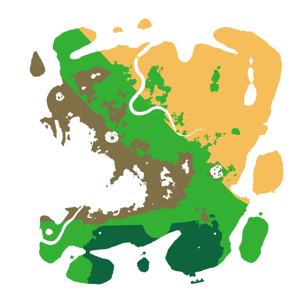Biome Rust Map: Procedural Map, Size: 3500, Seed: 2022849334