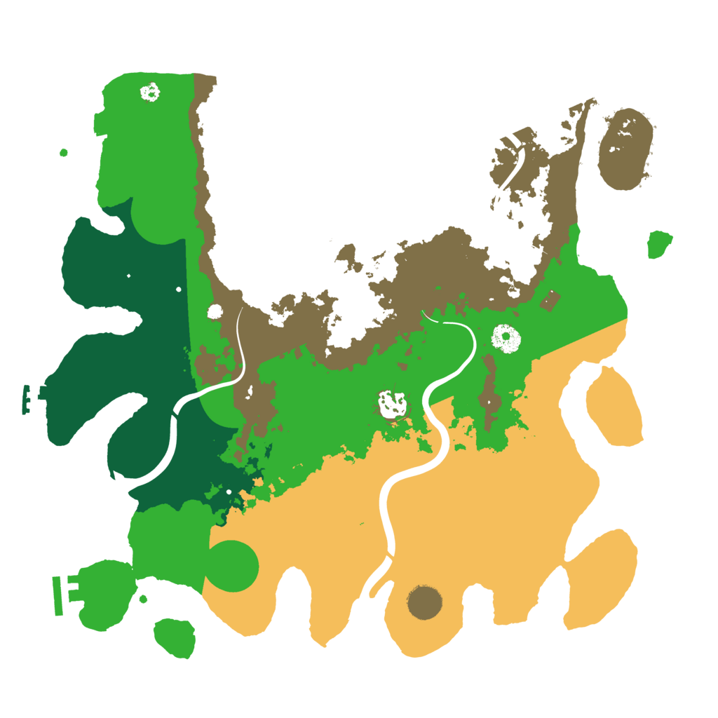 Biome Rust Map: Procedural Map, Size: 3700, Seed: 1034224783