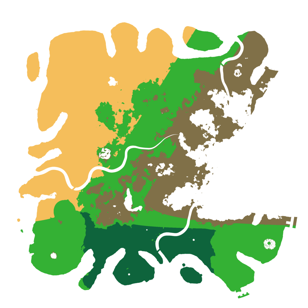 Biome Rust Map: Procedural Map, Size: 4000, Seed: 290843