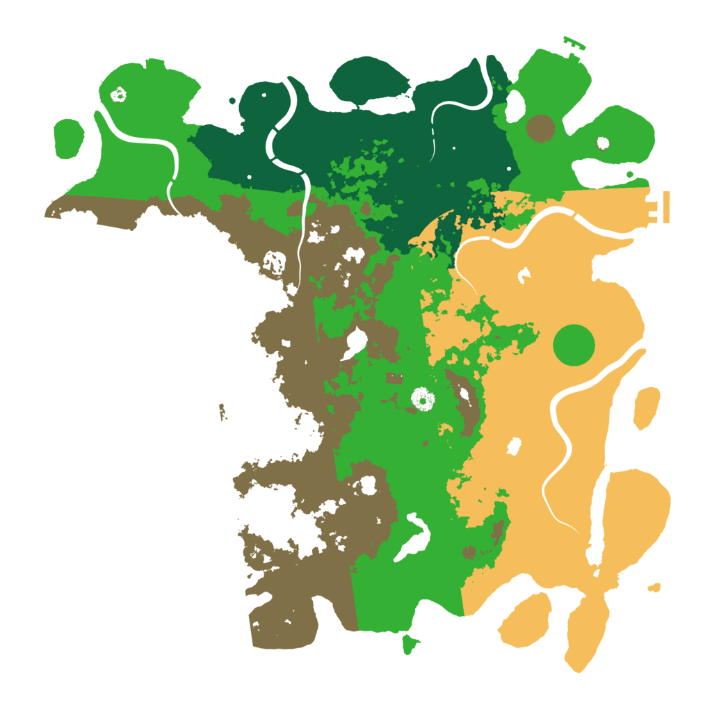 Biome Rust Map: Procedural Map, Size: 4500, Seed: 168554763
