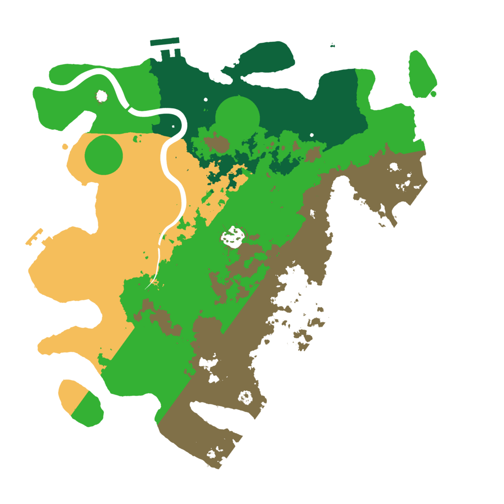 Biome Rust Map: Procedural Map, Size: 3500, Seed: 1267844533