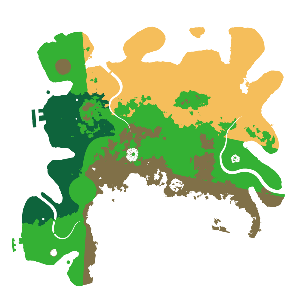 Biome Rust Map: Procedural Map, Size: 3500, Seed: 1458843399