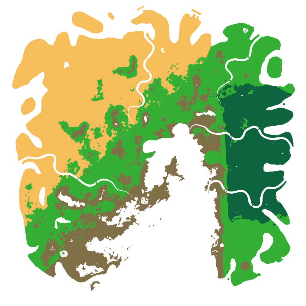 Biome Rust Map: Procedural Map, Size: 6000, Seed: 483387