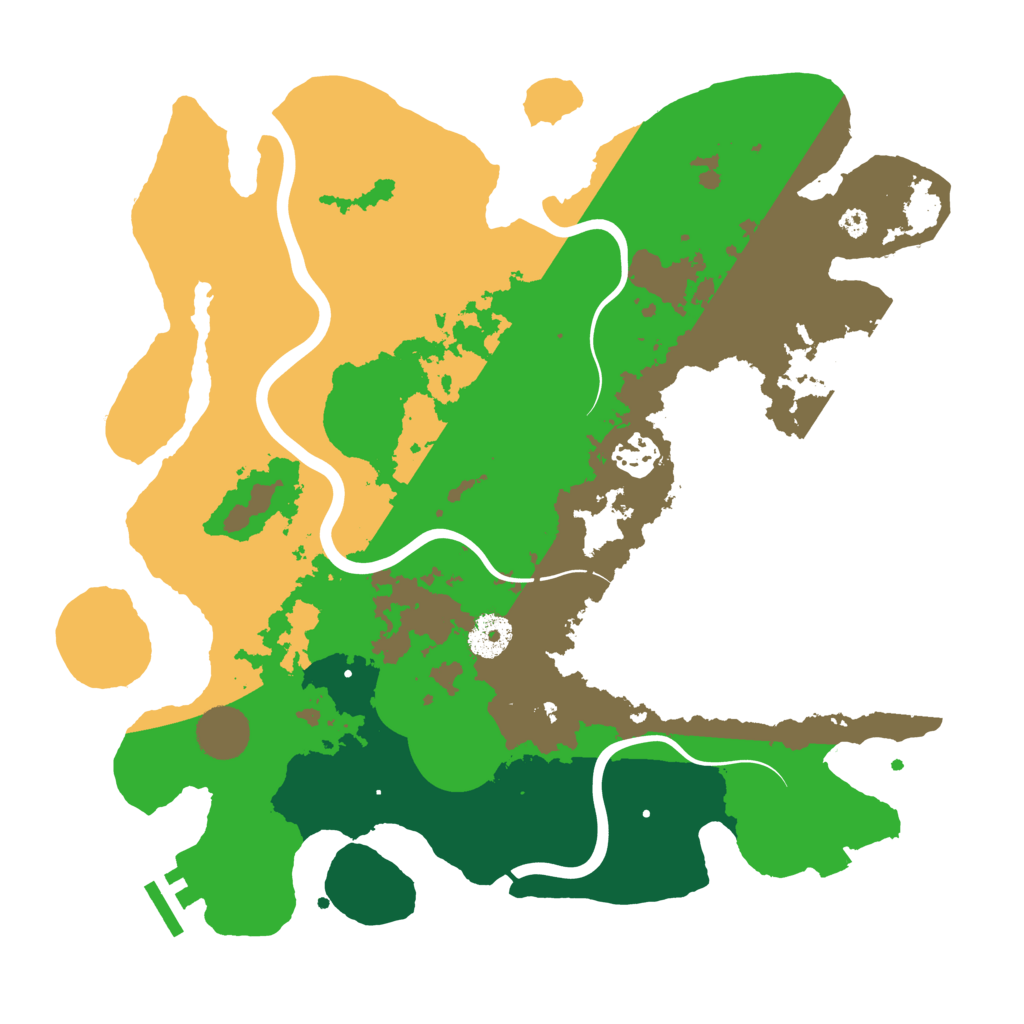 Biome Rust Map: Procedural Map, Size: 3500, Seed: 379315981