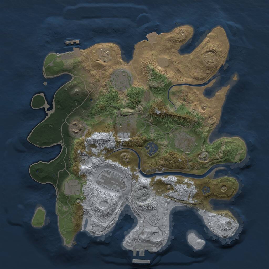 Rust Moded Maps 4Netplayers Rust :: Rust Map :: Just-Wiped