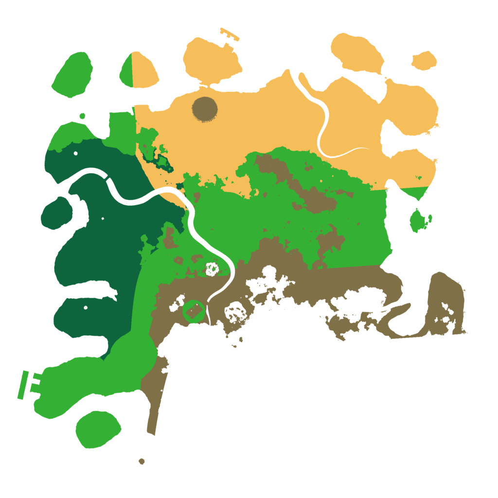 Biome Rust Map: Procedural Map, Size: 3500, Seed: 2017830064