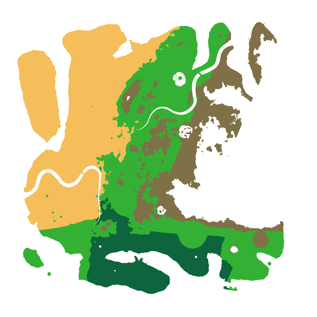 Biome Rust Map: Procedural Map, Size: 3500, Seed: 17761776