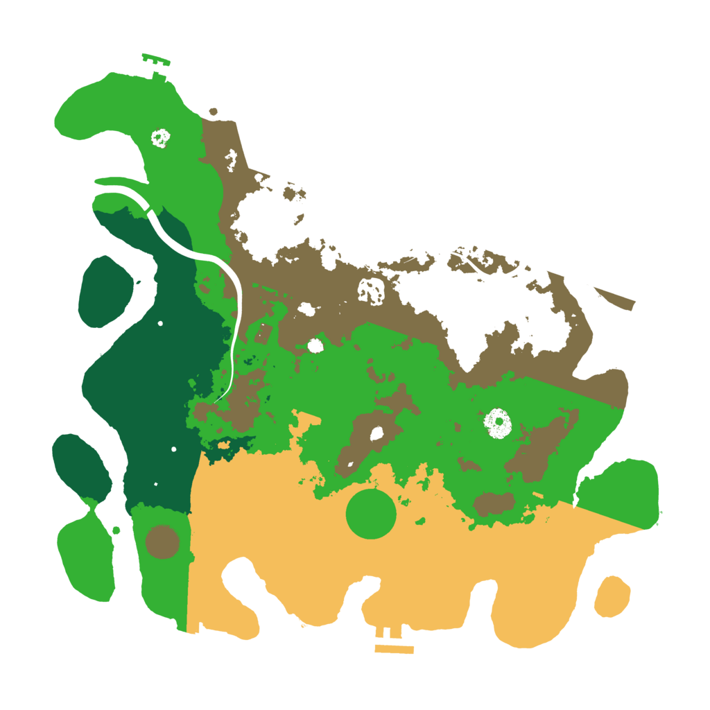 Biome Rust Map: Procedural Map, Size: 3703, Seed: 2067014836