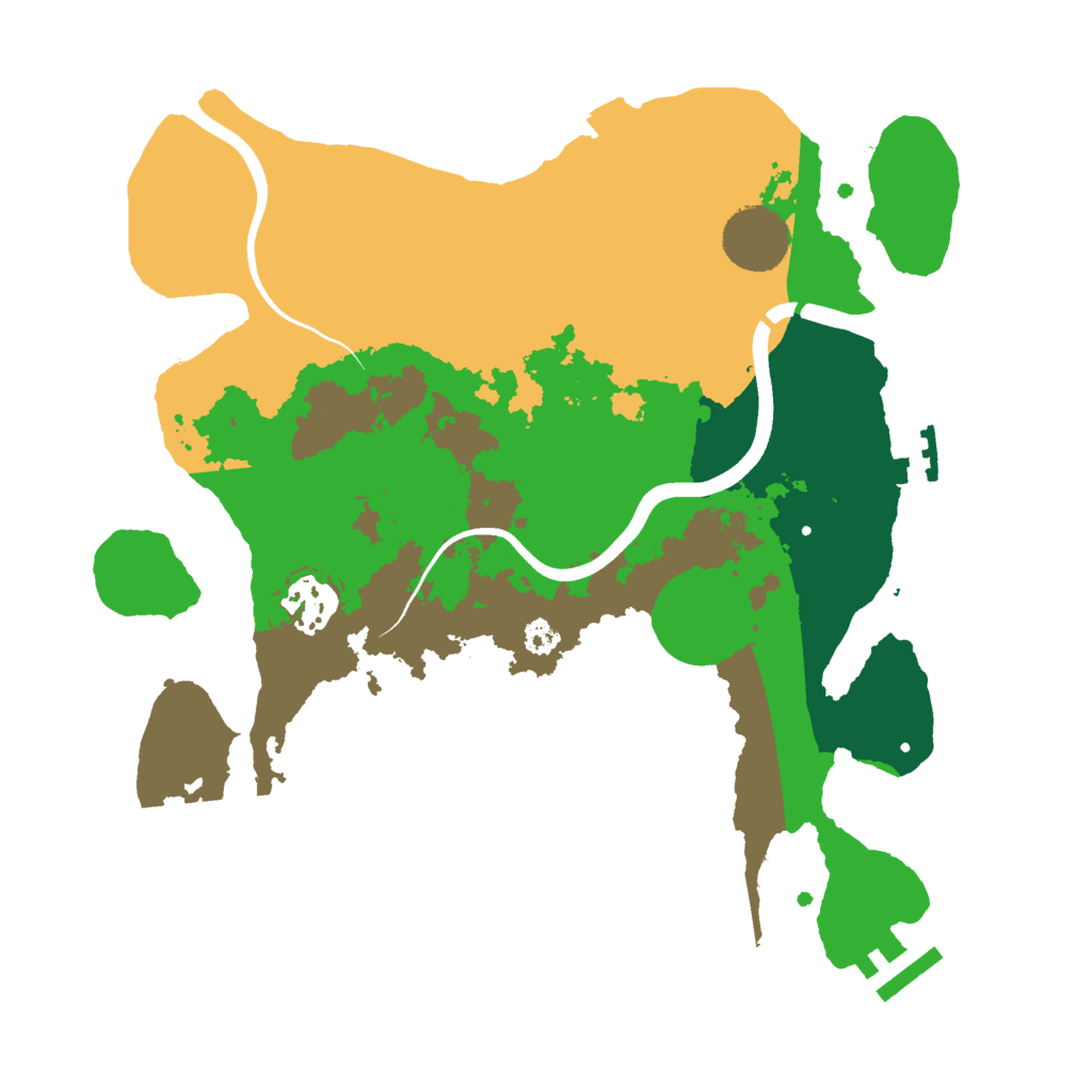 Biome Rust Map: Procedural Map, Size: 3000, Seed: 394280222