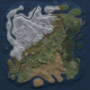 Thumbnail Rust Map: Procedural Map, Size: 4250, Seed: 1495266368, 18 Monuments