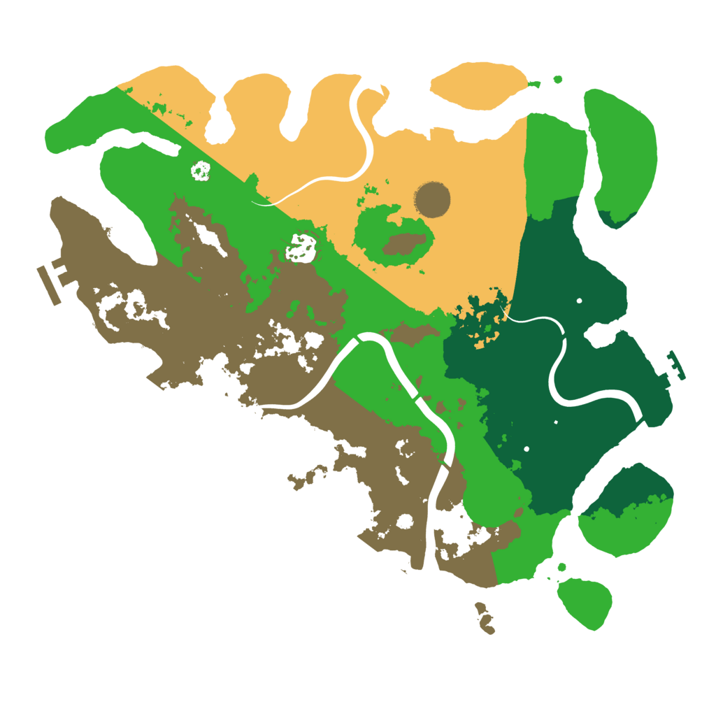 Biome Rust Map: Procedural Map, Size: 3500, Seed: 1709195832