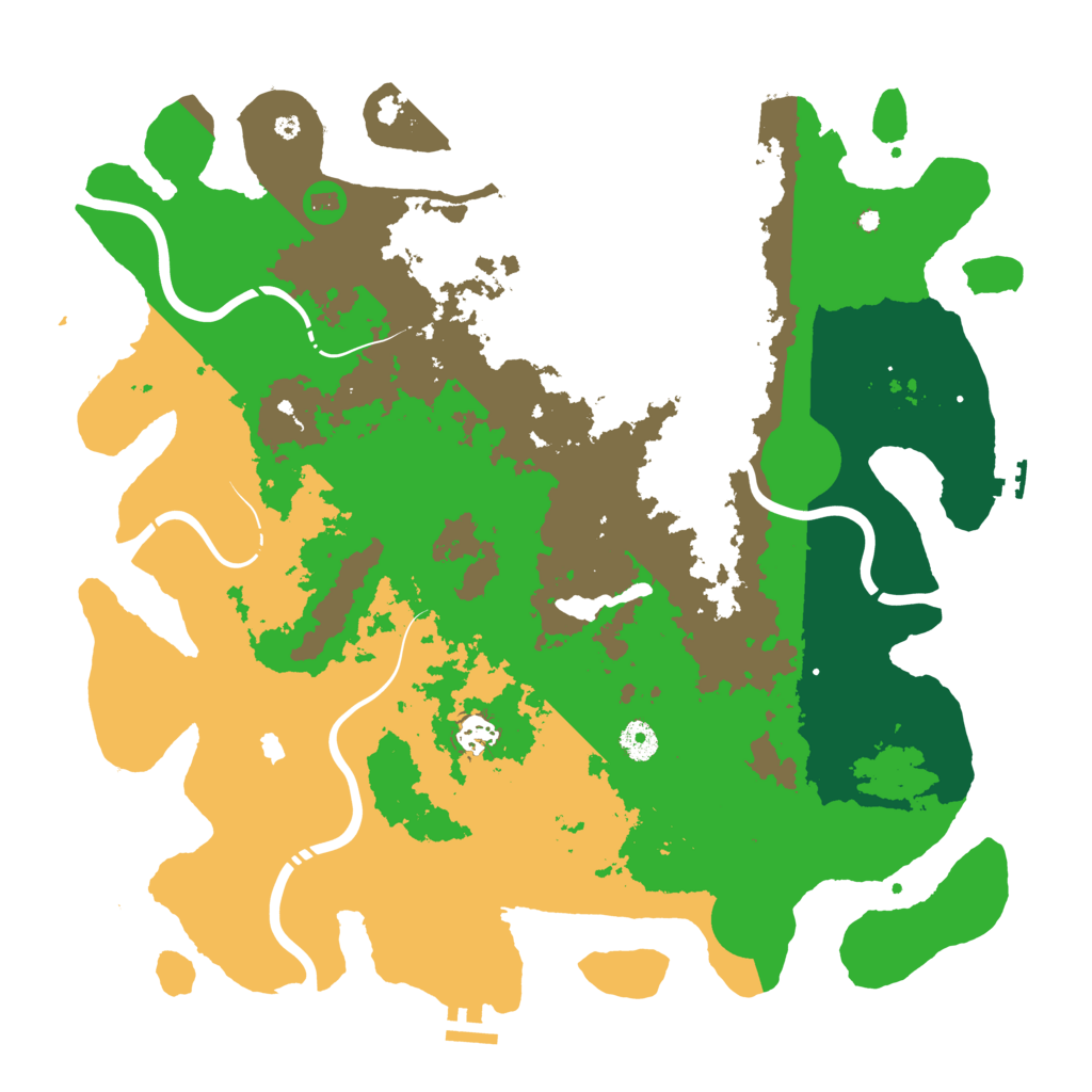 Biome Rust Map: Procedural Map, Size: 4250, Seed: 2034431724