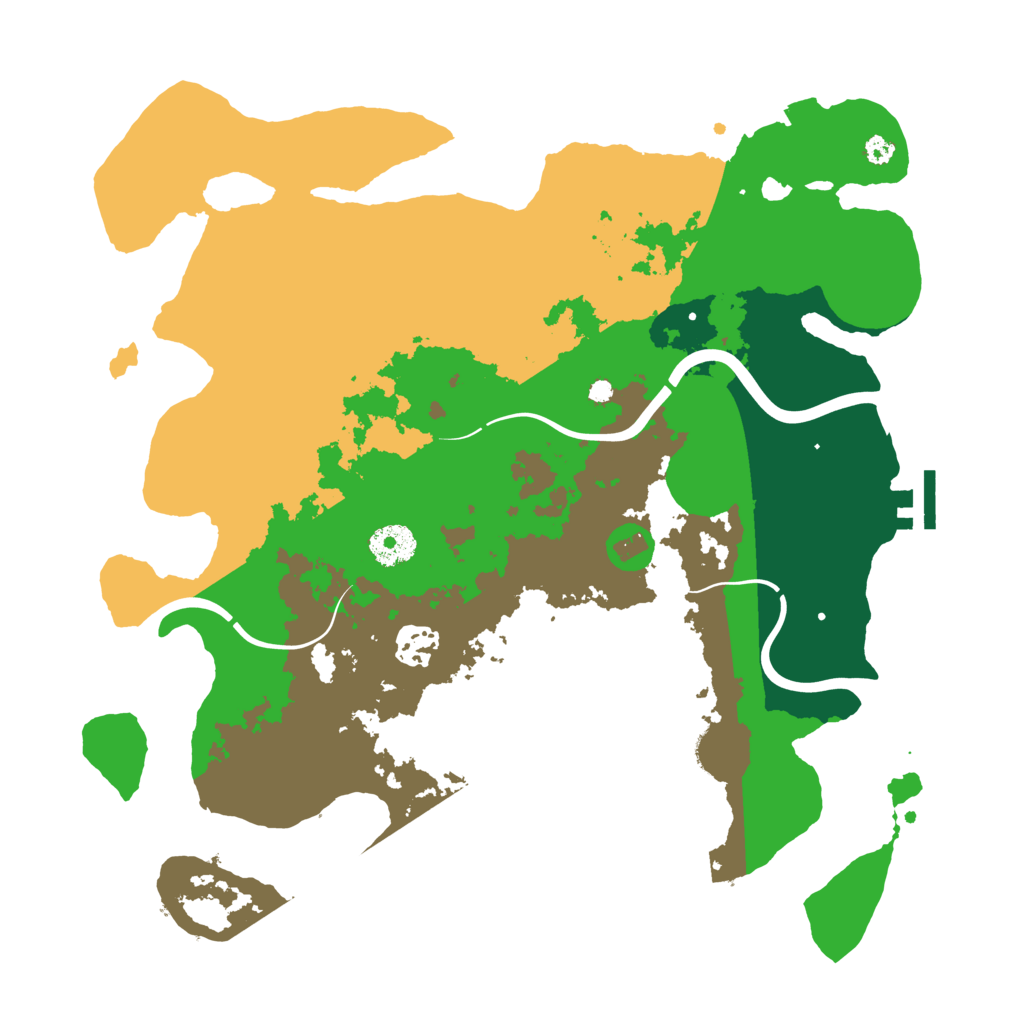 Biome Rust Map: Procedural Map, Size: 3500, Seed: 471471404