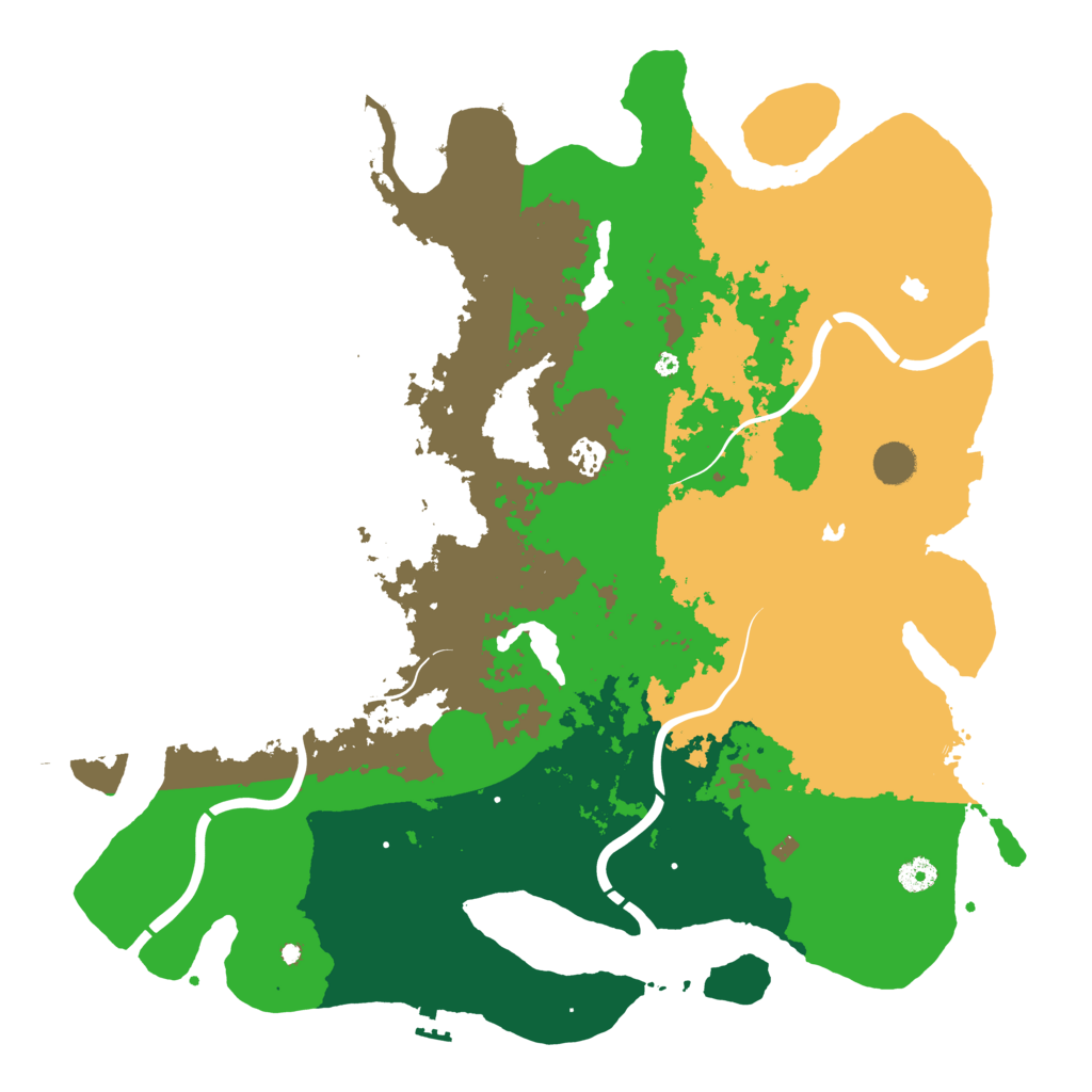 Biome Rust Map: Procedural Map, Size: 4500, Seed: 1623401620